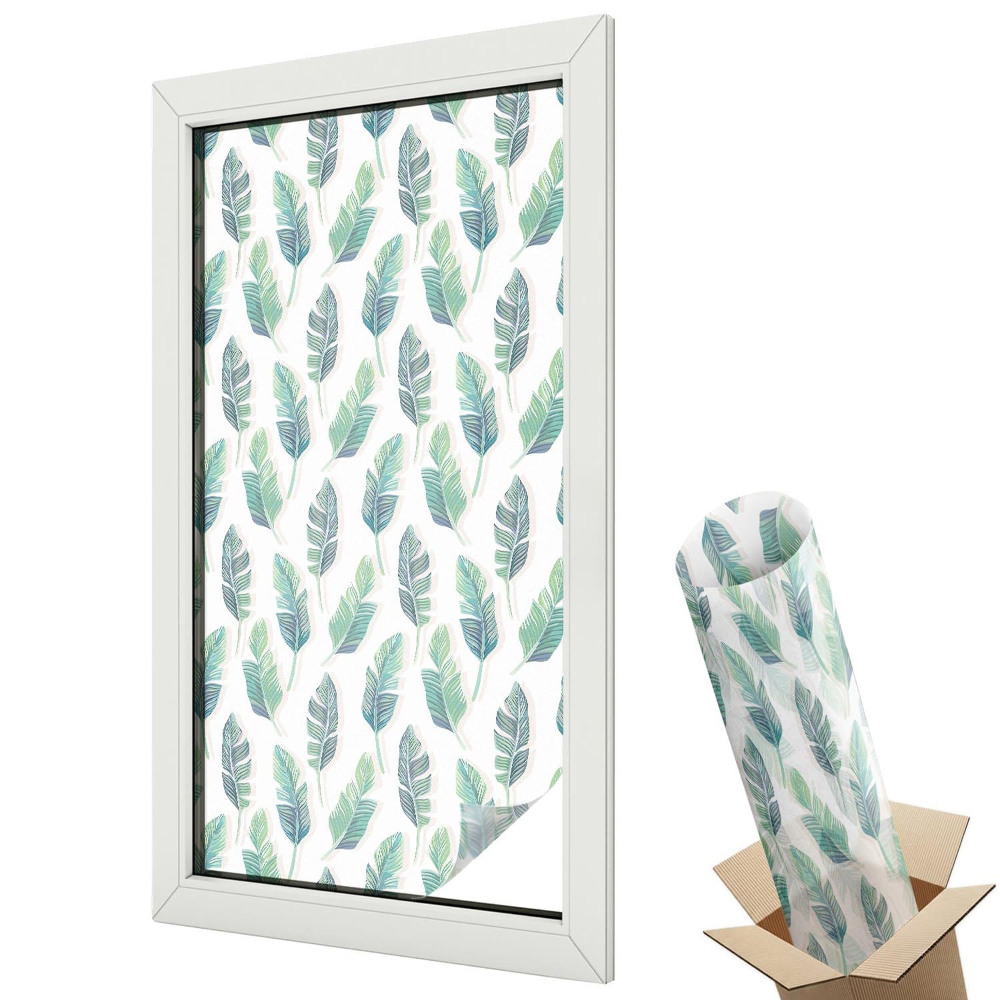 Protipohledová fólie na okna Tropické listy