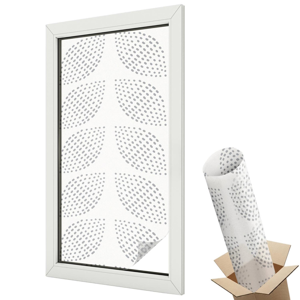 Fólie na okna proti slunci Tečkované listy