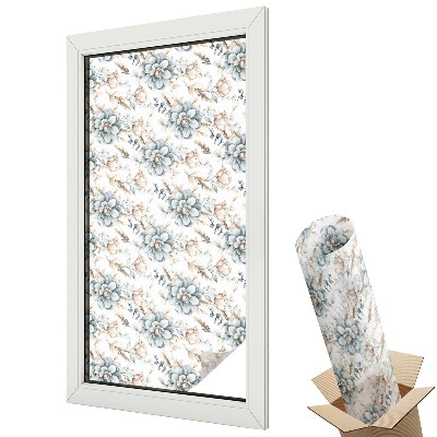 Fólie na okna proti slunci Květinová elegance