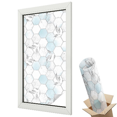 Fólie na okna proti slunci Listové dlaždice