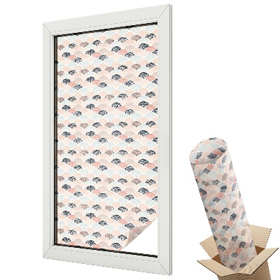 Fólie na okna proti slunci Vějířový vzor