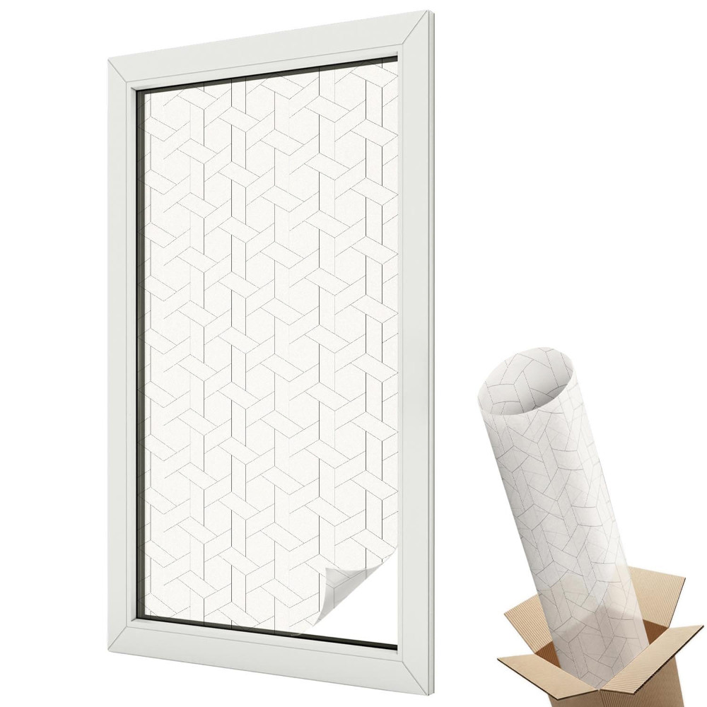 Protipohledová fólie na okna Geometrický cop