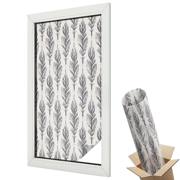 Protipohledová fólie na okna Elegantní peří