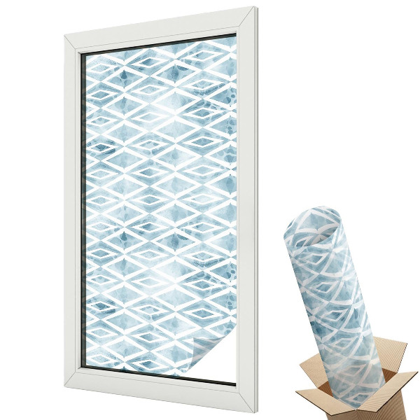 Fólie na okna aby nebylo vidět dovnitř Modré kosočtverce