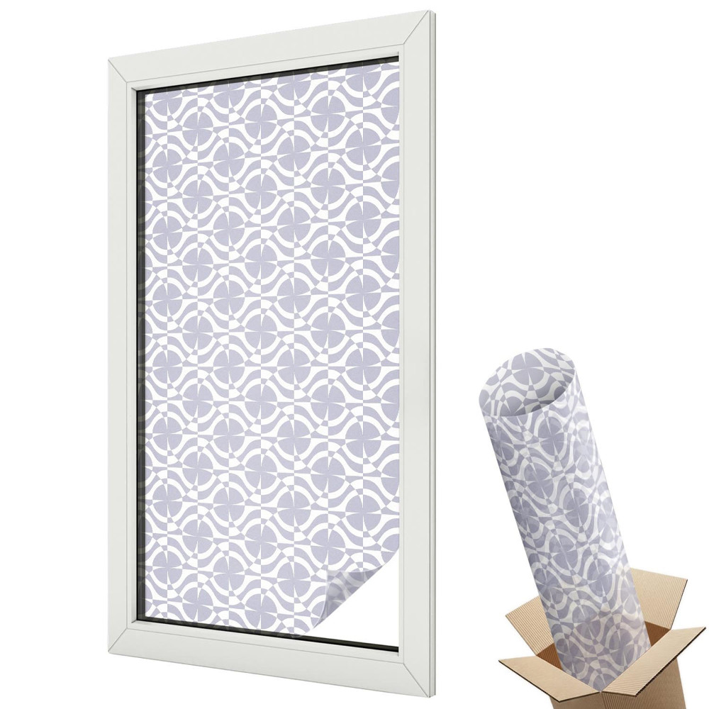 Fólie na okna proti slunci Fialová symetrie