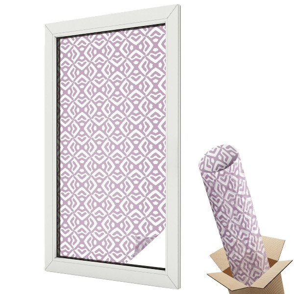 Fólie na okna proti slunci Fialové tvary