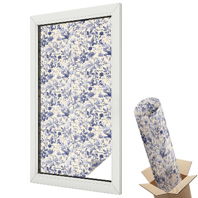 Fólie na okna aby nebylo vidět dovnitř Květinová symetrie