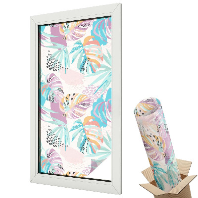 Fólie na okna aby nebylo vidět dovnitř Abstraktní džungle