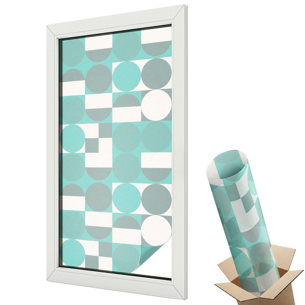 Protipohledová fólie na okna Geometrické tvary