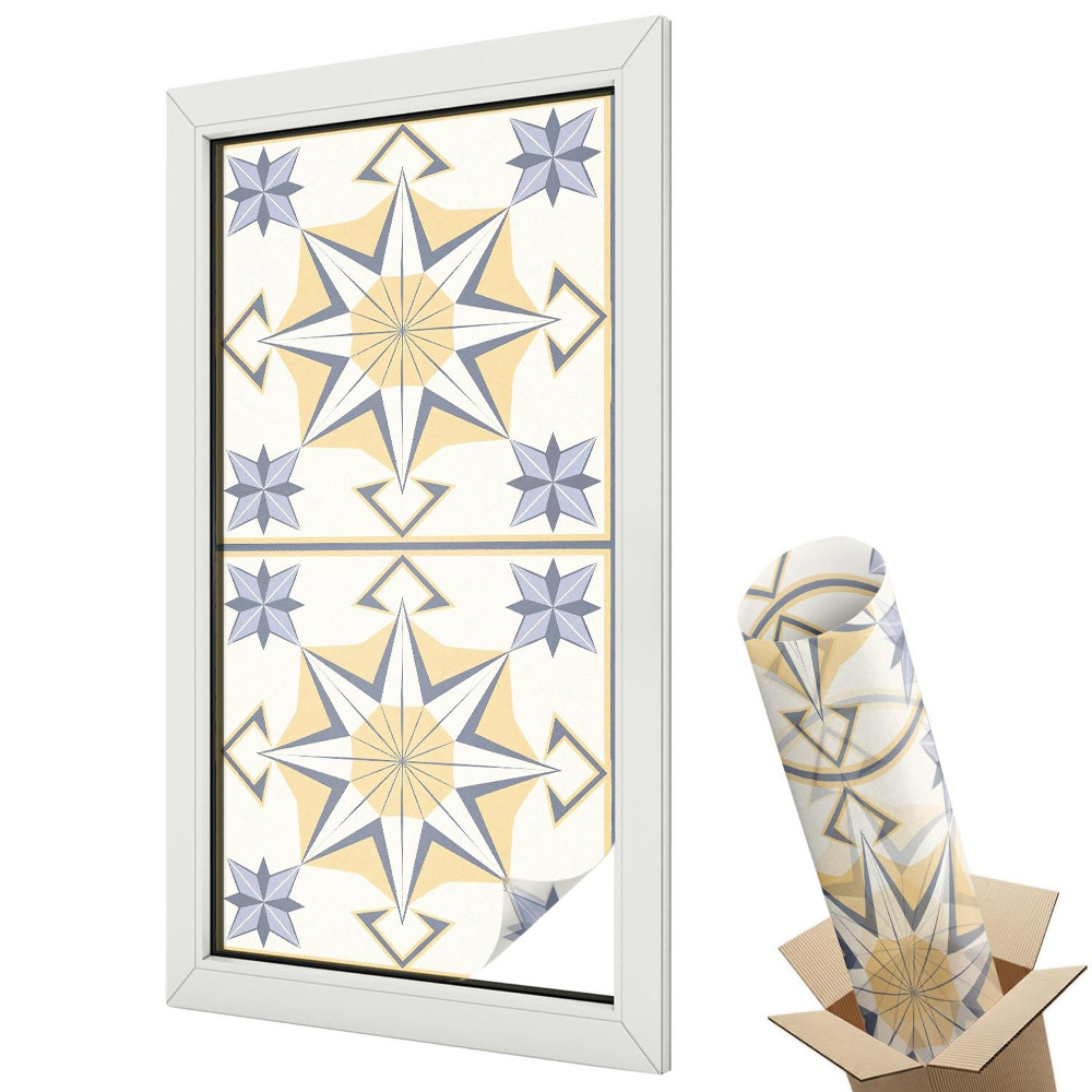 Fólie na okna aby nebylo vidět dovnitř Geometrické hvězdy