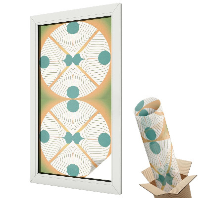 Protipohledová fólie na okna Geometrická harmonie