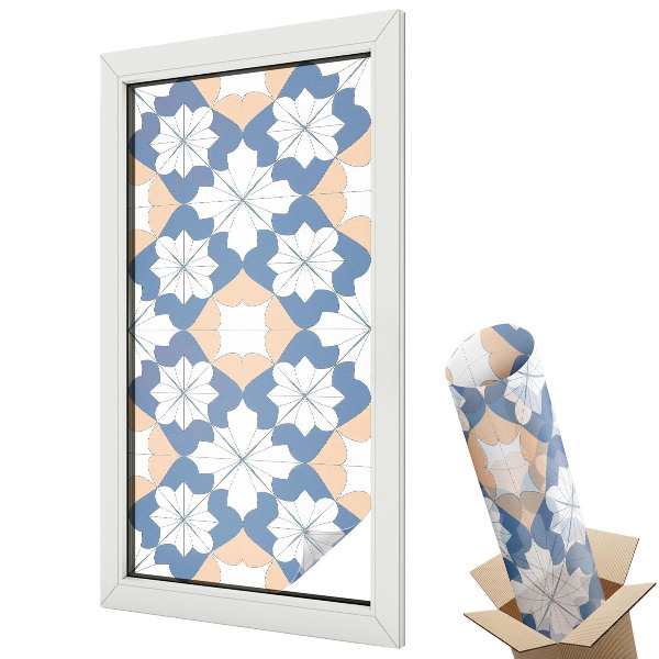 Protipohledová fólie na okna Symetrické vzory