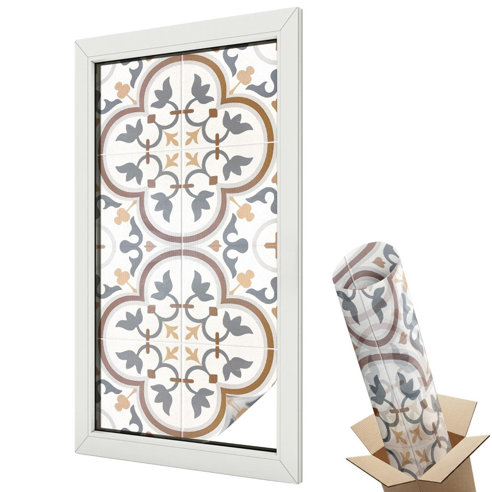 Protipohledová fólie na okna Kachlové ozdoby