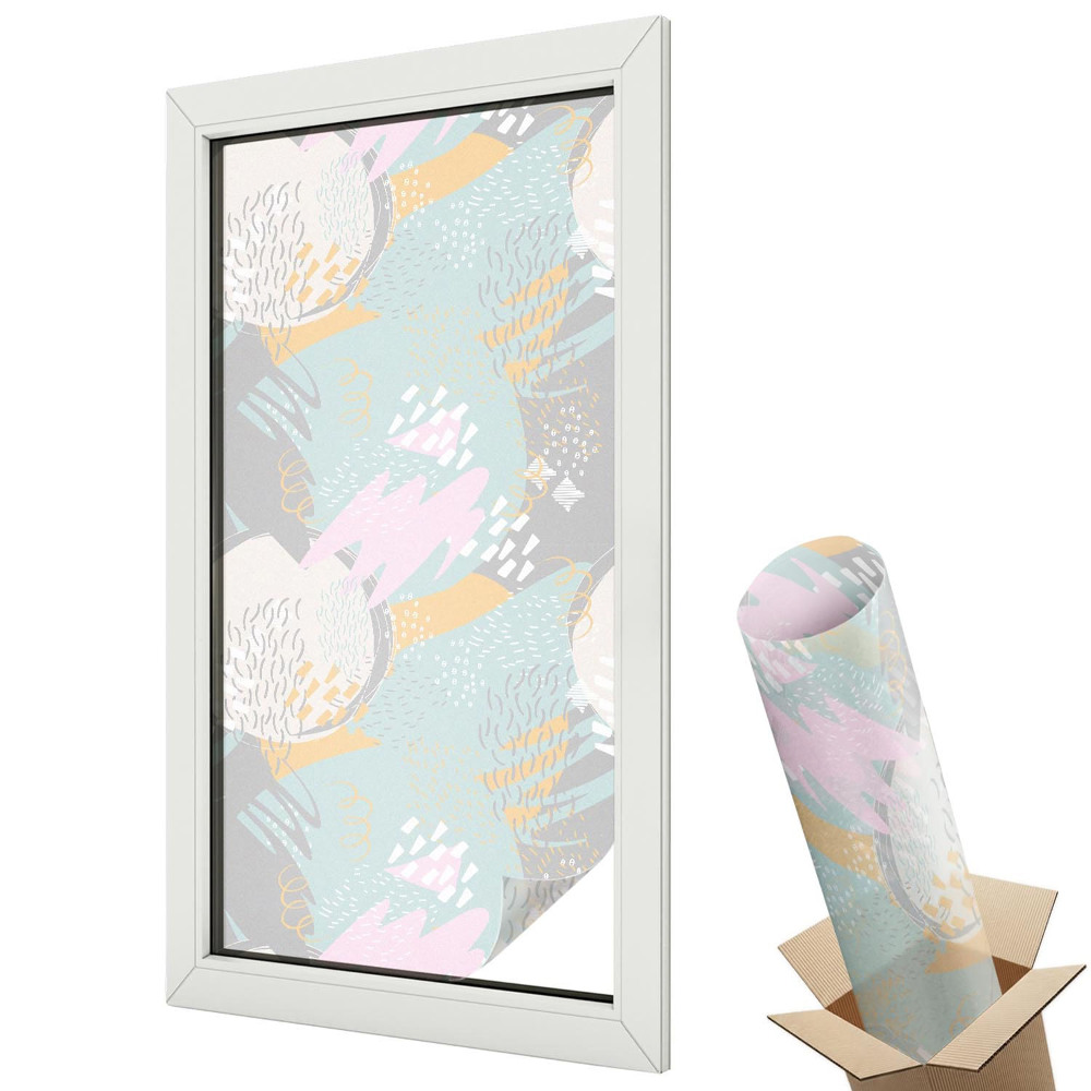 Protipohledová fólie na okna Abstraktní harmonie