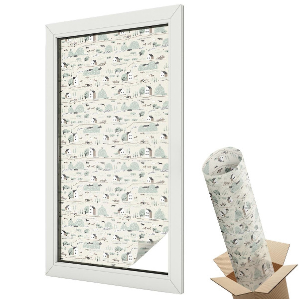 Fólie na okna aby nebylo vidět dovnitř Idylická vesnice