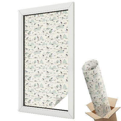 Fólie na okna aby nebylo vidět dovnitř Idylická vesnice