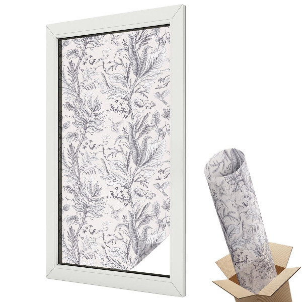 Fólie na okna proti slunci Listy a motýli