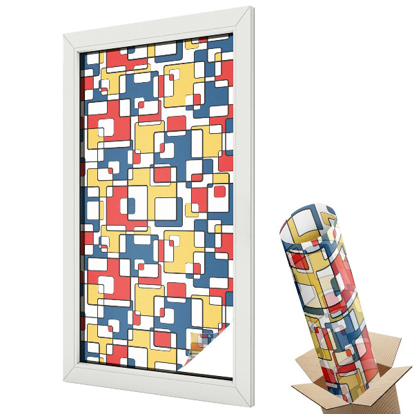 Fólie na okna proti slunci Geometrické tvary