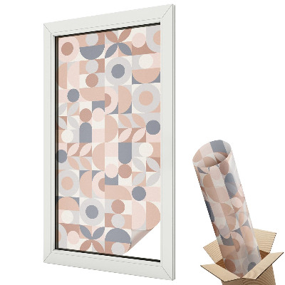 Protipohledová fólie na okna Abstraktní mozaika