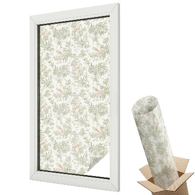 Fólie na okna proti slunci Ptáci rostliny