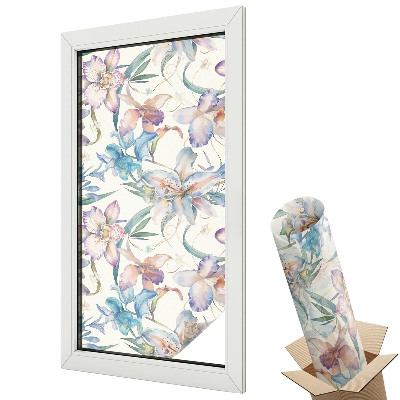 Okenní fólie Květinový motiv