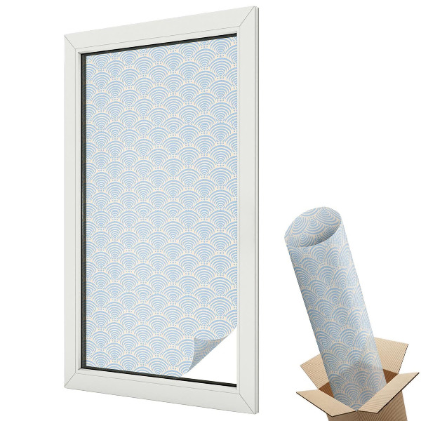 Protipohledová fólie na okna Japonské vlny