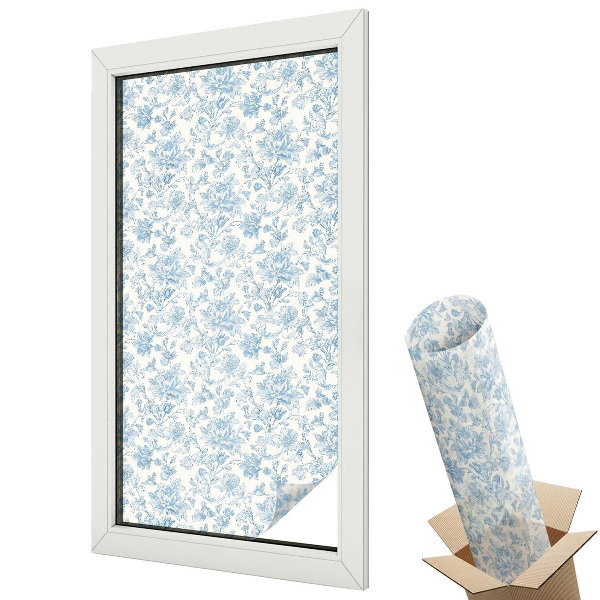 Fólie na okna aby nebylo vidět dovnitř Květinový vzor