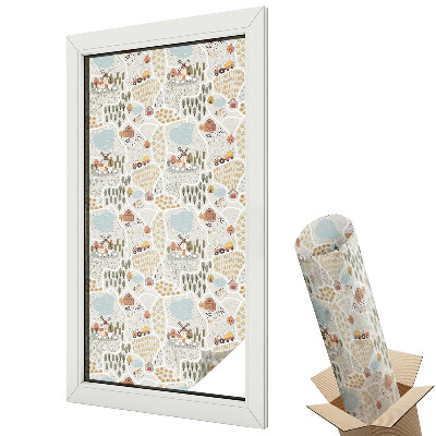 Fólie na okna proti slunci Idylická vesnice