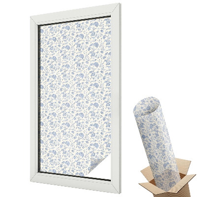 Fólie na okna aby nebylo vidět dovnitř Květinový vzor