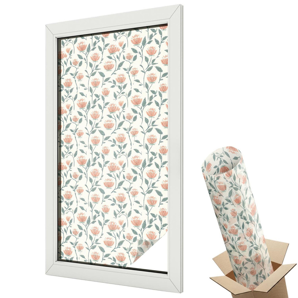 Okenní fólie Květinový vzor