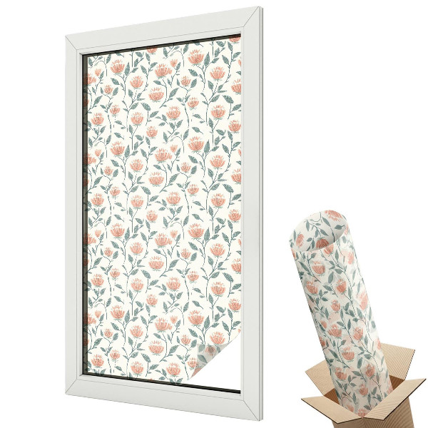 Okenní fólie Květinový vzor