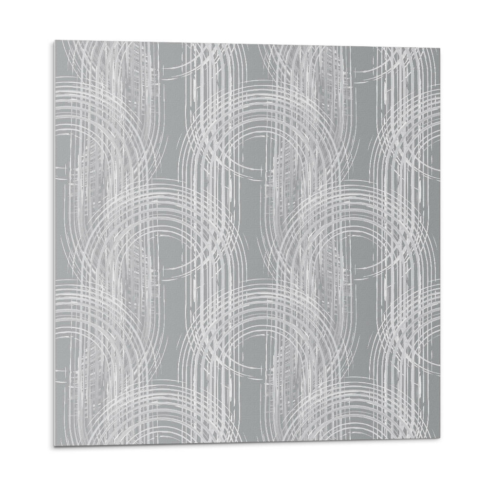 Samolepící podlahové čtverce Abstraktní kruhy v uspořádání