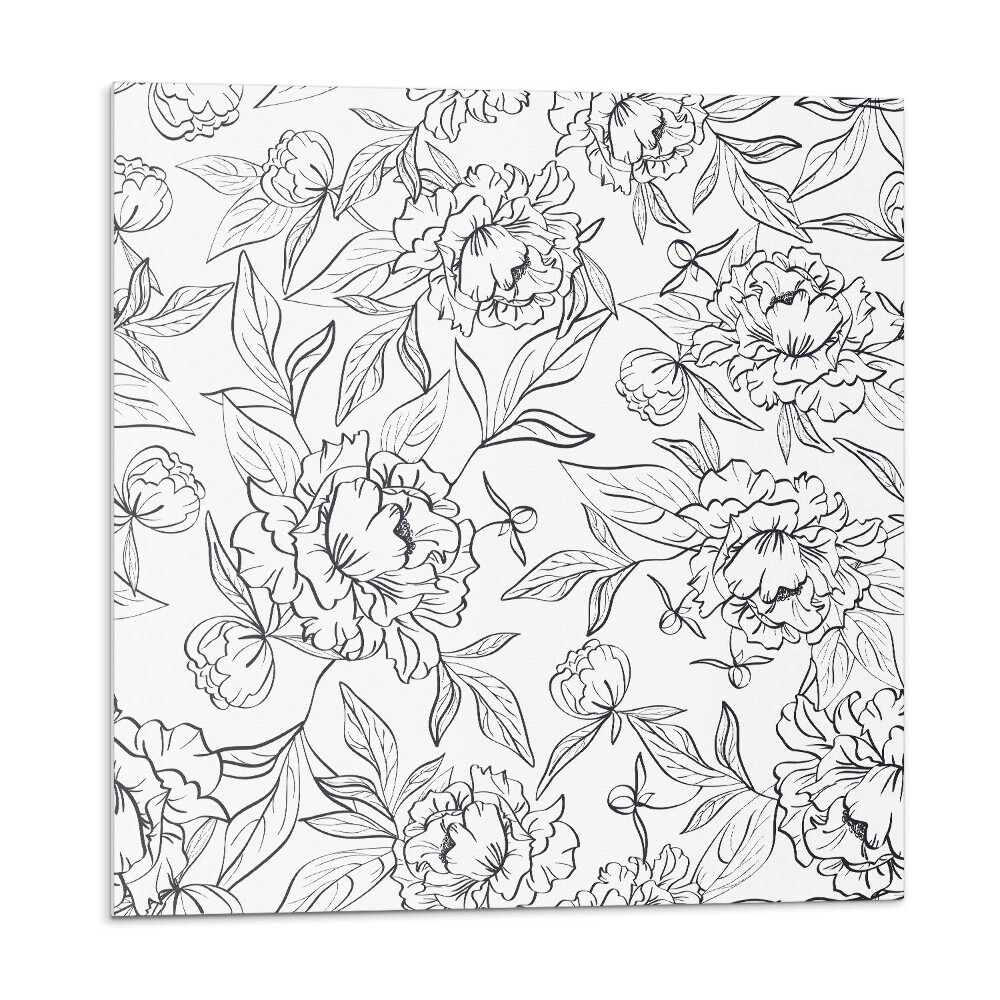 Samolepící dlaždice Květinový vzor s listy