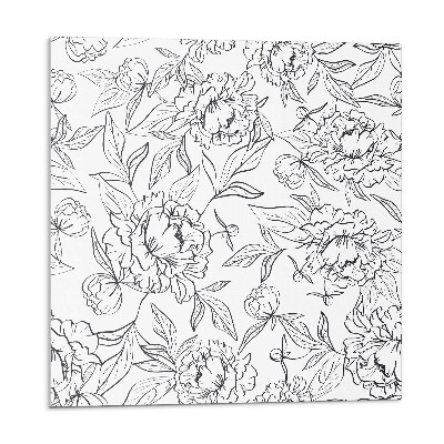 Samolepící dlaždice Květinový vzor s listy