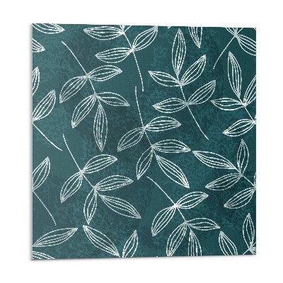 Samolepící podlahové čtverce Listy na texturu pozadí
