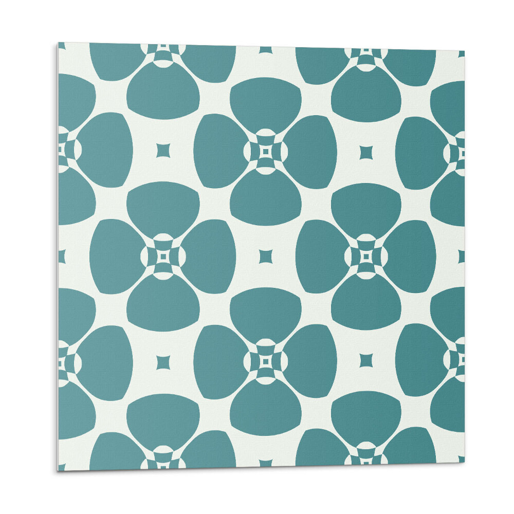 Samolepící podlahové čtverce Květinový motiv v opakujícím se vzoru