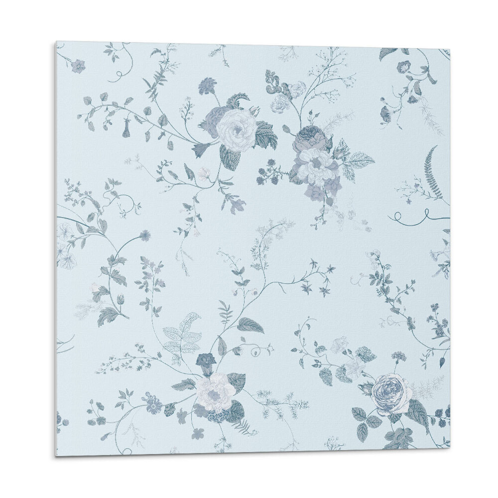 Samolepící podlahové čtverce Květinový vzor na pozadí