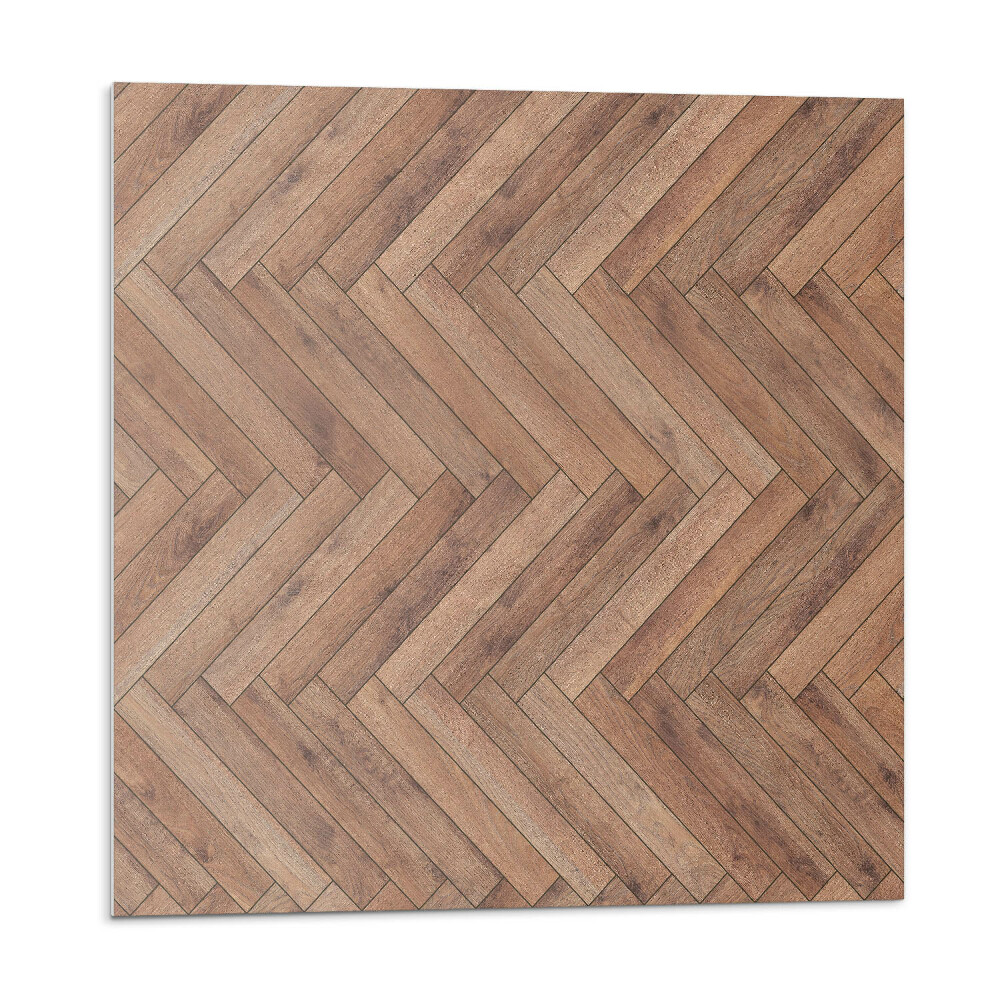 Samolepící podlahové čtverce Prkenný vzor rybí kosti