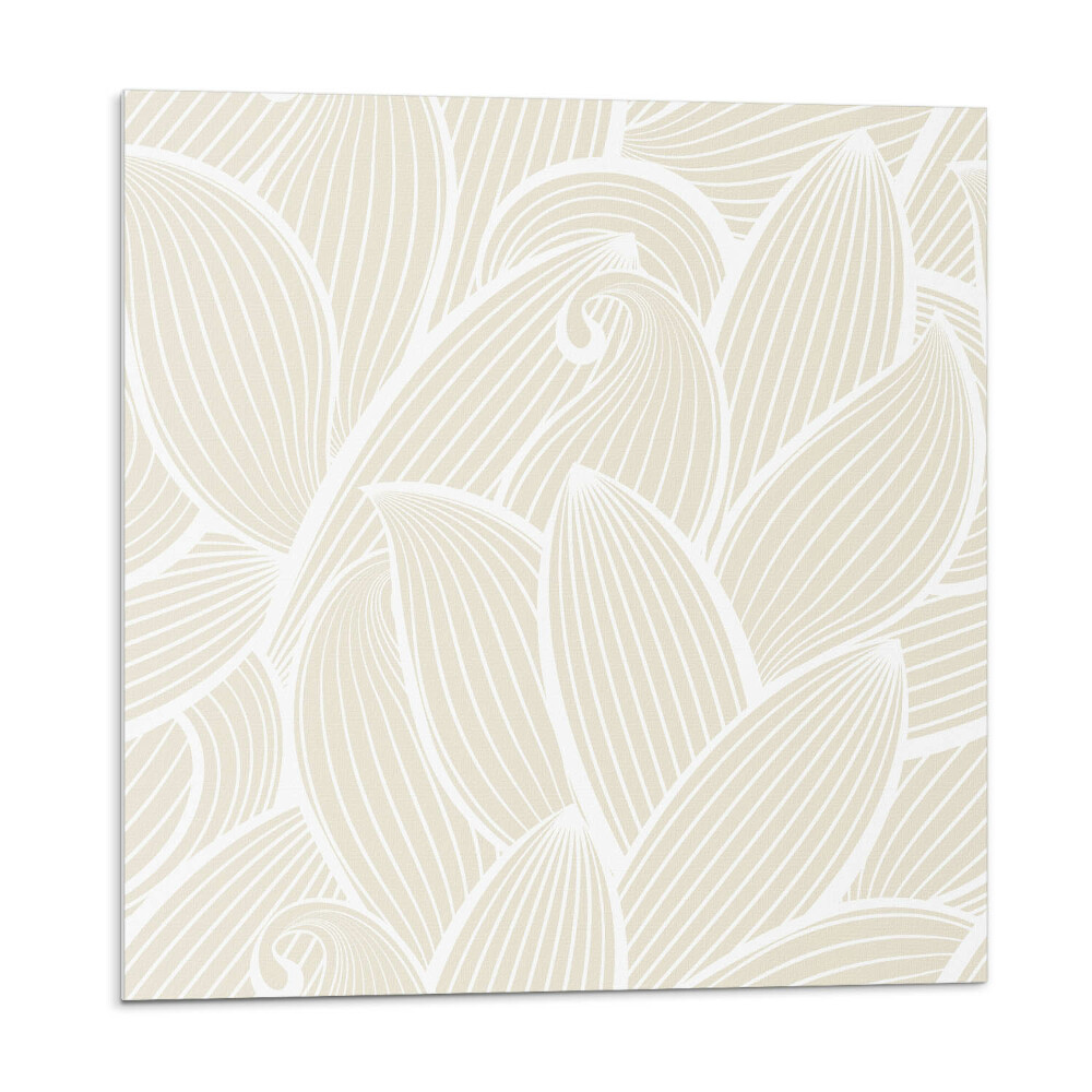 Samolepící podlahové čtverce Jemné listy ve vlnách