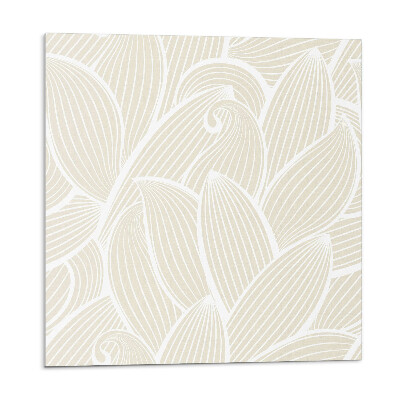 Samolepící podlahové čtverce Jemné listy ve vlnách