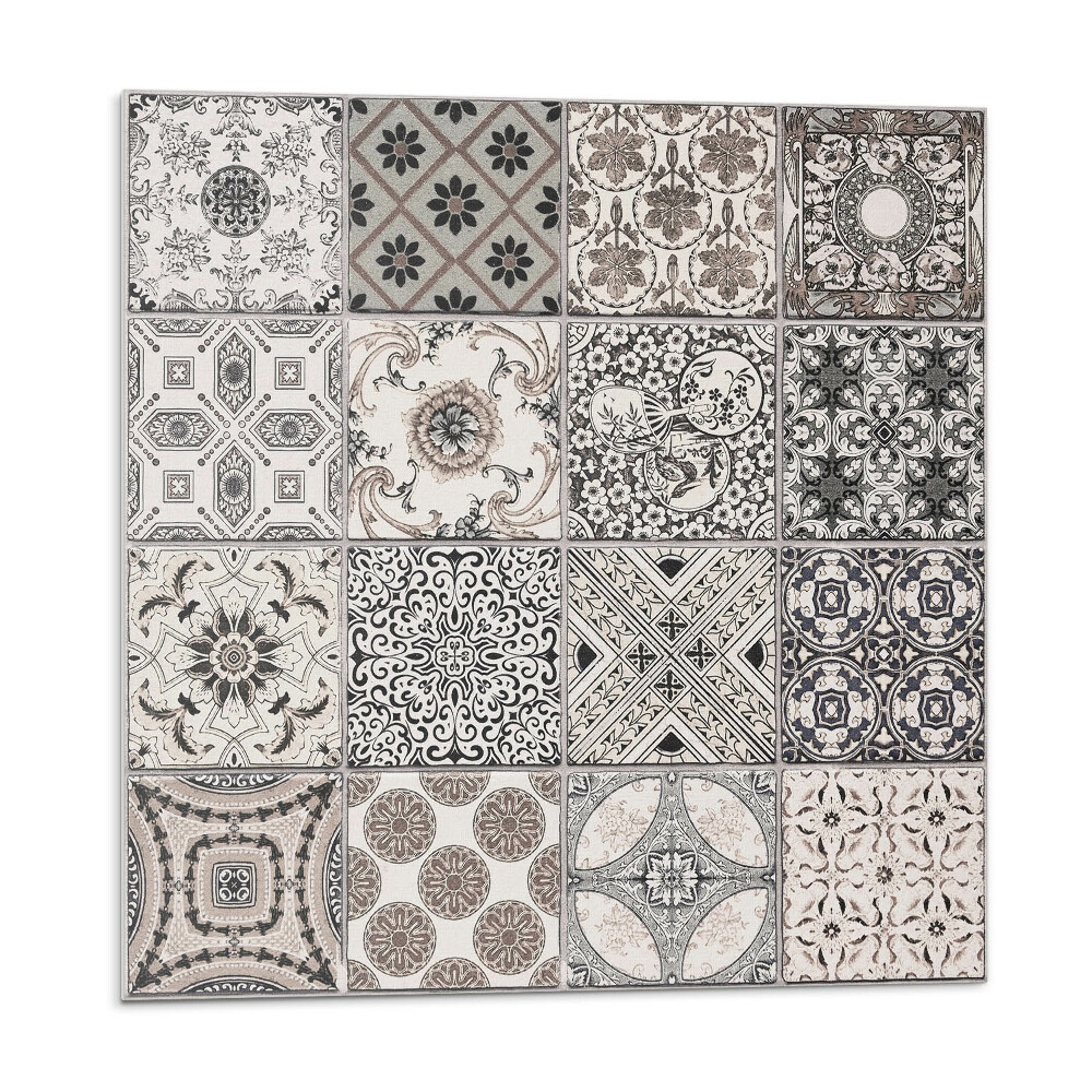 Samolepící podlahové čtverce Vintage vzory