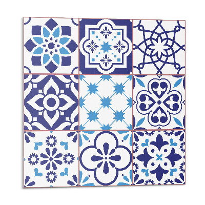 Samolepící podlahové čtverce Geometrické vzory v dlaždicích