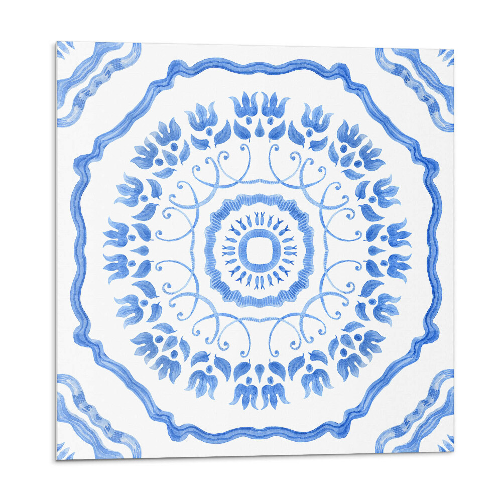 Samolepící dlaždice Květinový motiv v kruhu