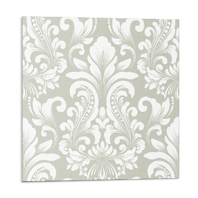 Samolepící podlahové čtverce Rostlinný vzor s ornamenty