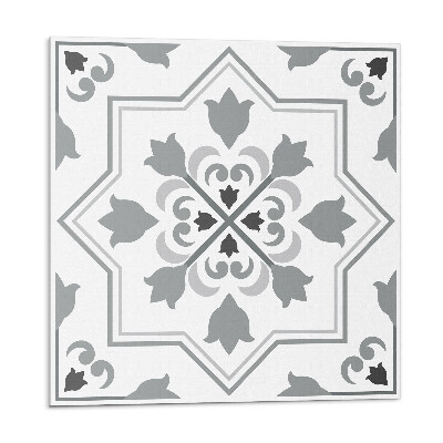 Samolepící podlahové čtverce Vzor s květinovými motivy