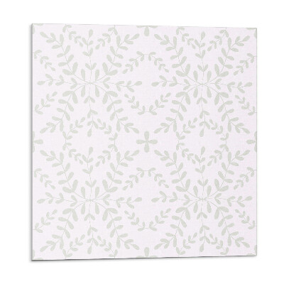 Samolepící podlahové čtverce Jemný rostlinný vzor