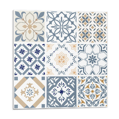 Samolepící podlahové čtverce Mozaikové kostkované vzory