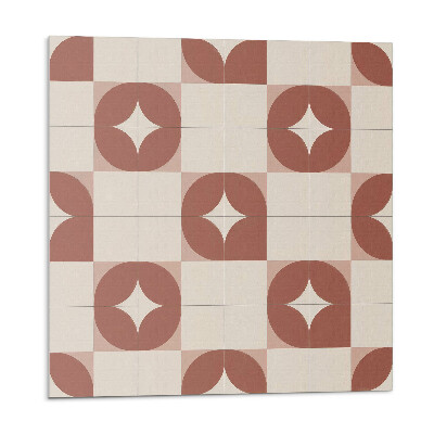 Samolepící podlahové čtverce Geometrický vzor s kruhy