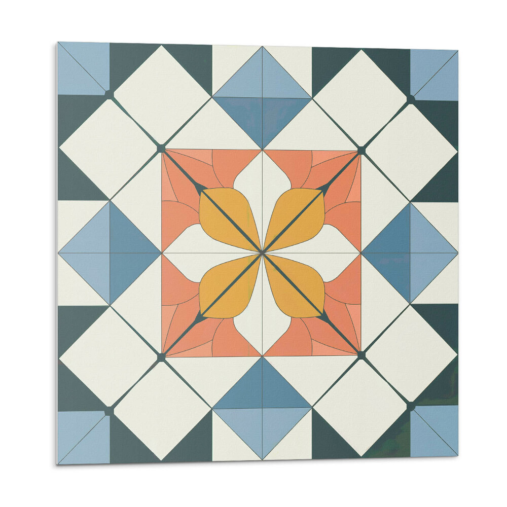 Pvc obklady Geometrický květinový vzor