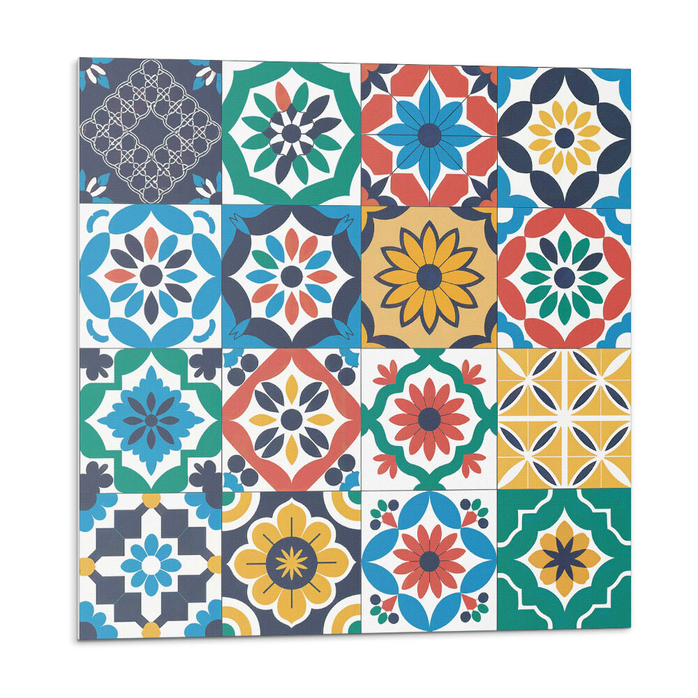 Samolepící podlahové čtverce Mozaikové vzory v rozložení